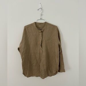 Muji natural color
Linen top